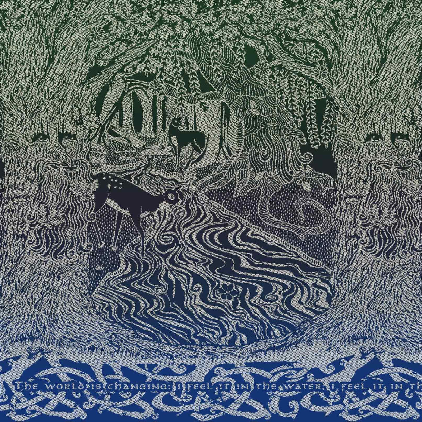 Oscha Fangorn pattern in blues and greens