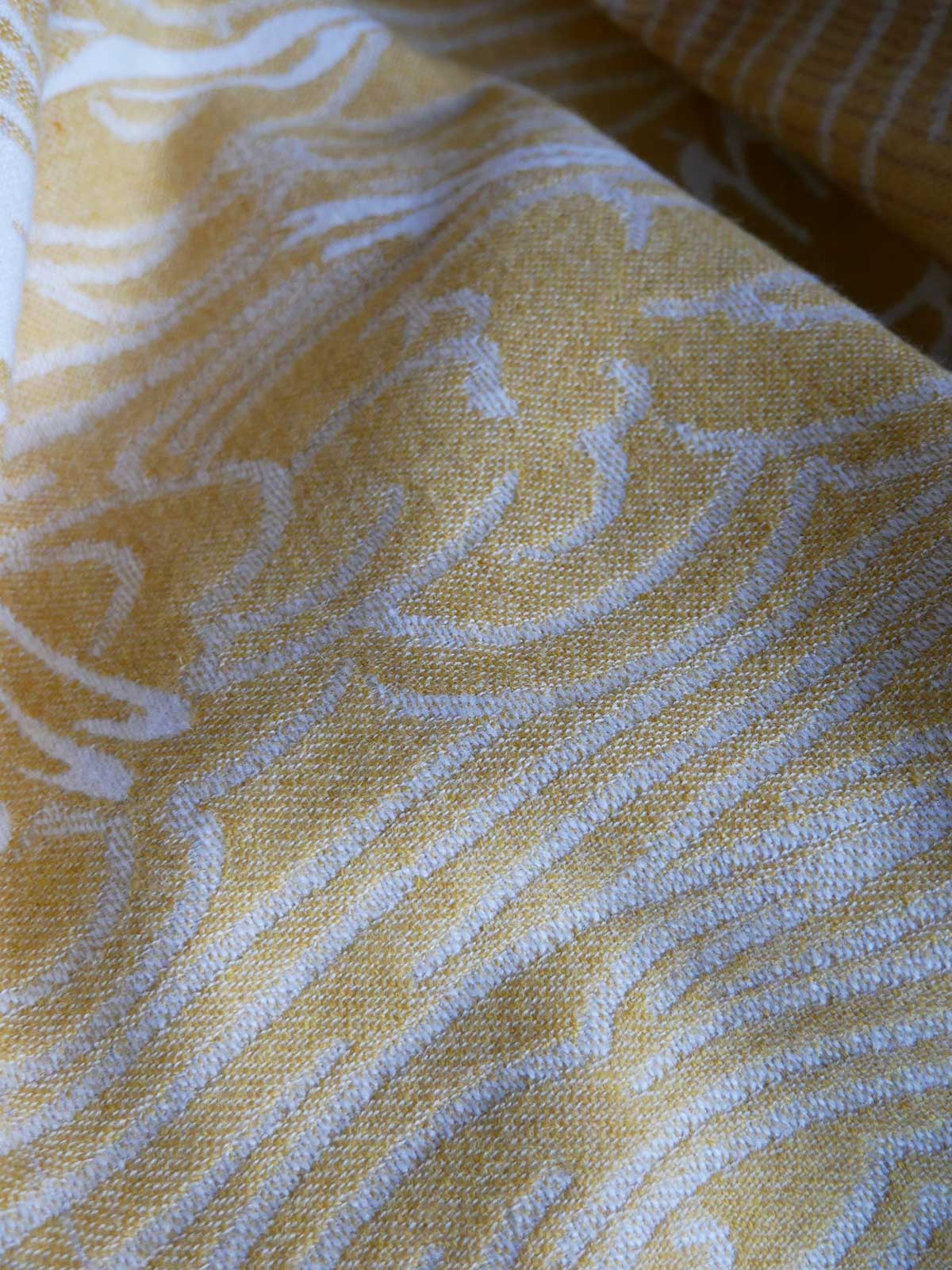 Cranes Saffron Skies Merino Throw