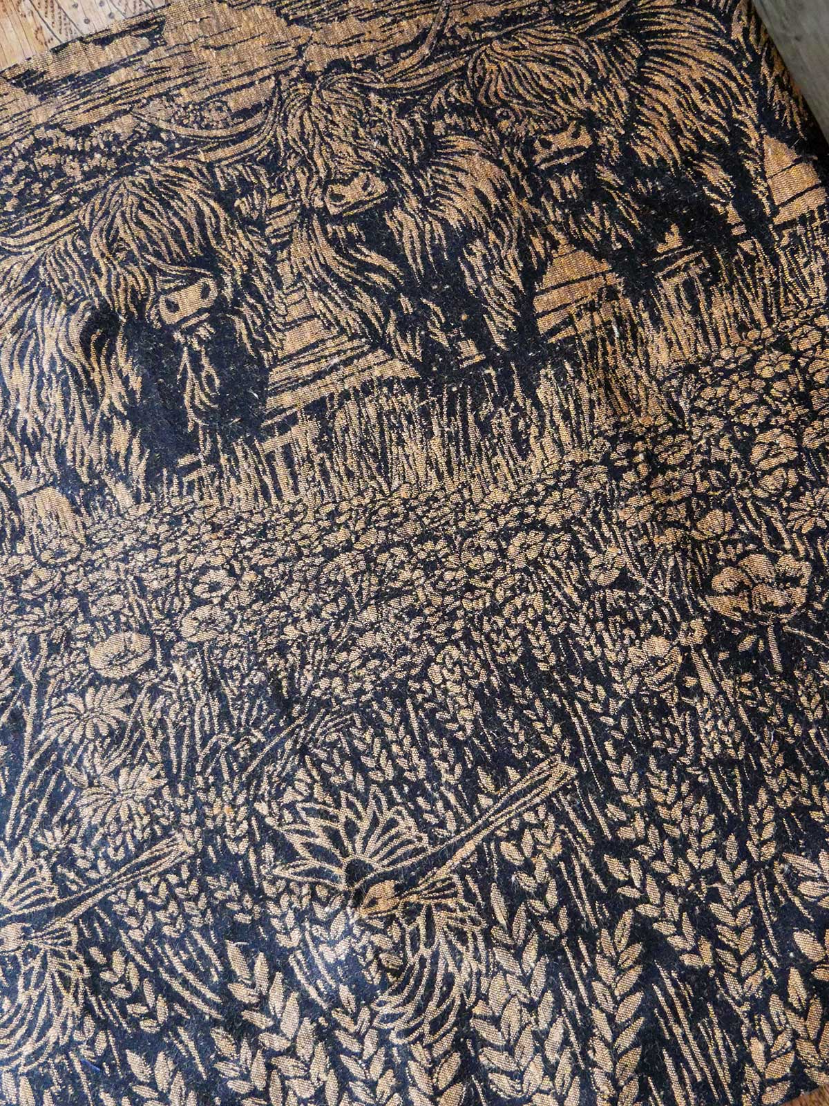 Highland Cows Rustic Fabric Pieces