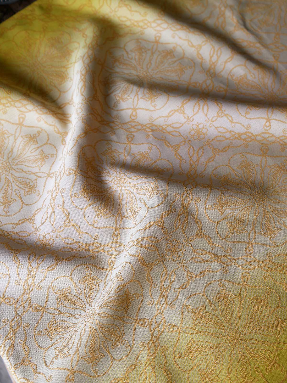 Fabric laid out with a few waves to show texture.