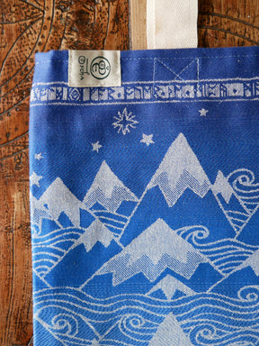 Misty Mountains Aduial with Wild Silk Jacquard Tote Bag