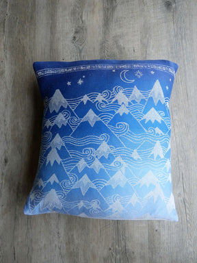 Misty Mountain Aduial with Wild Silk Cushion Cover