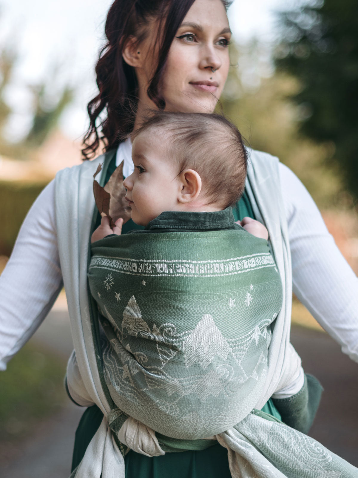 Misty Mountains Distant Baby Wrap