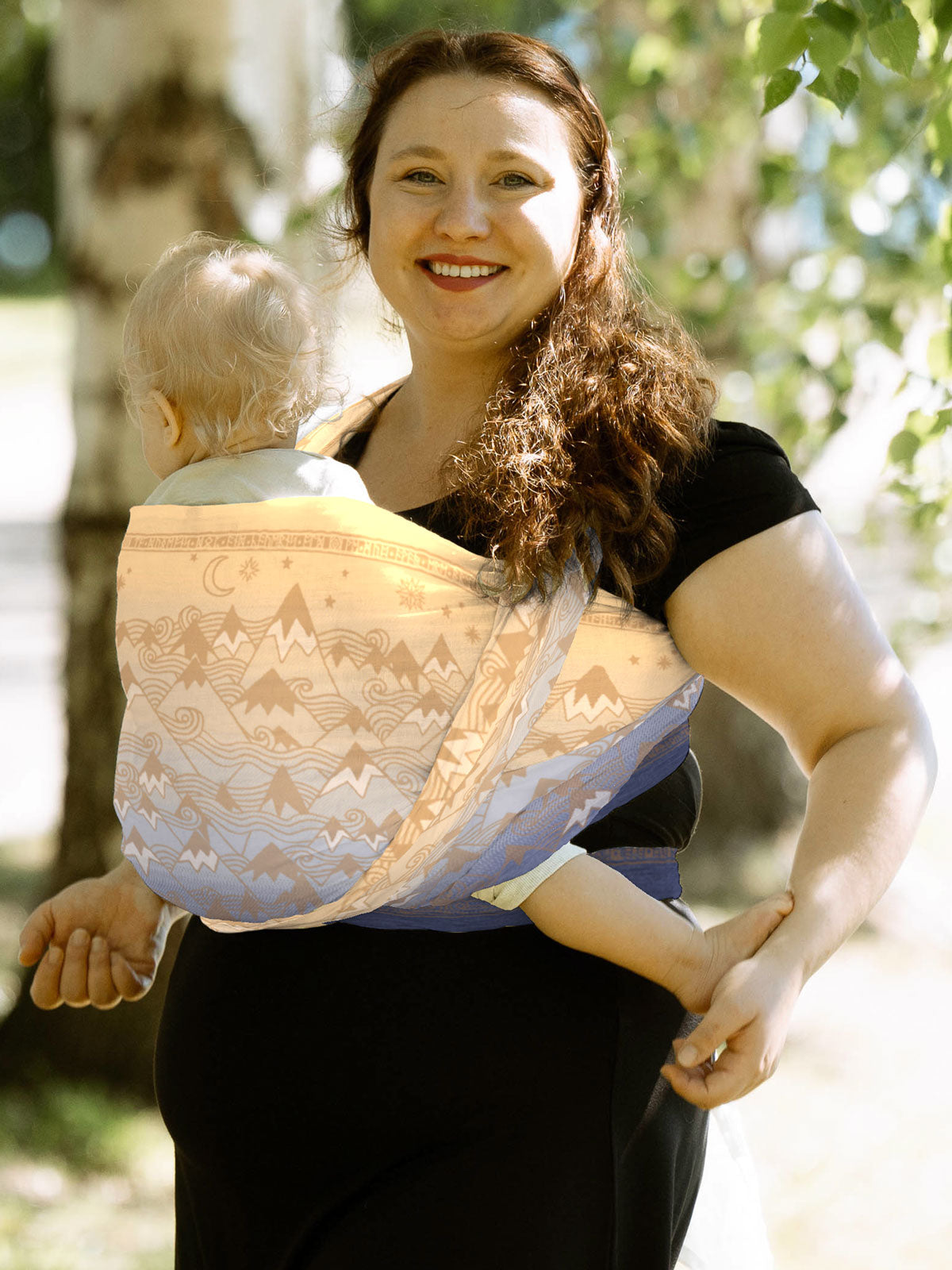 Misty Mountains Golden Sky