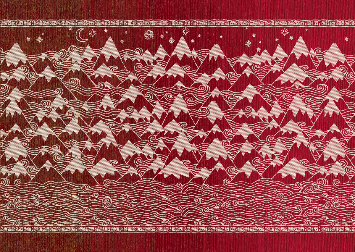 Misty Mountains Underworld Merino Throw