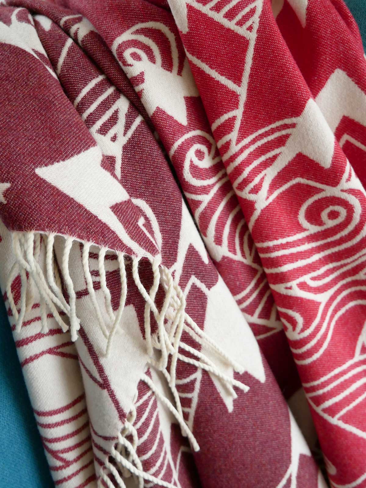 Misty Mountains Underworld Merino Throw
