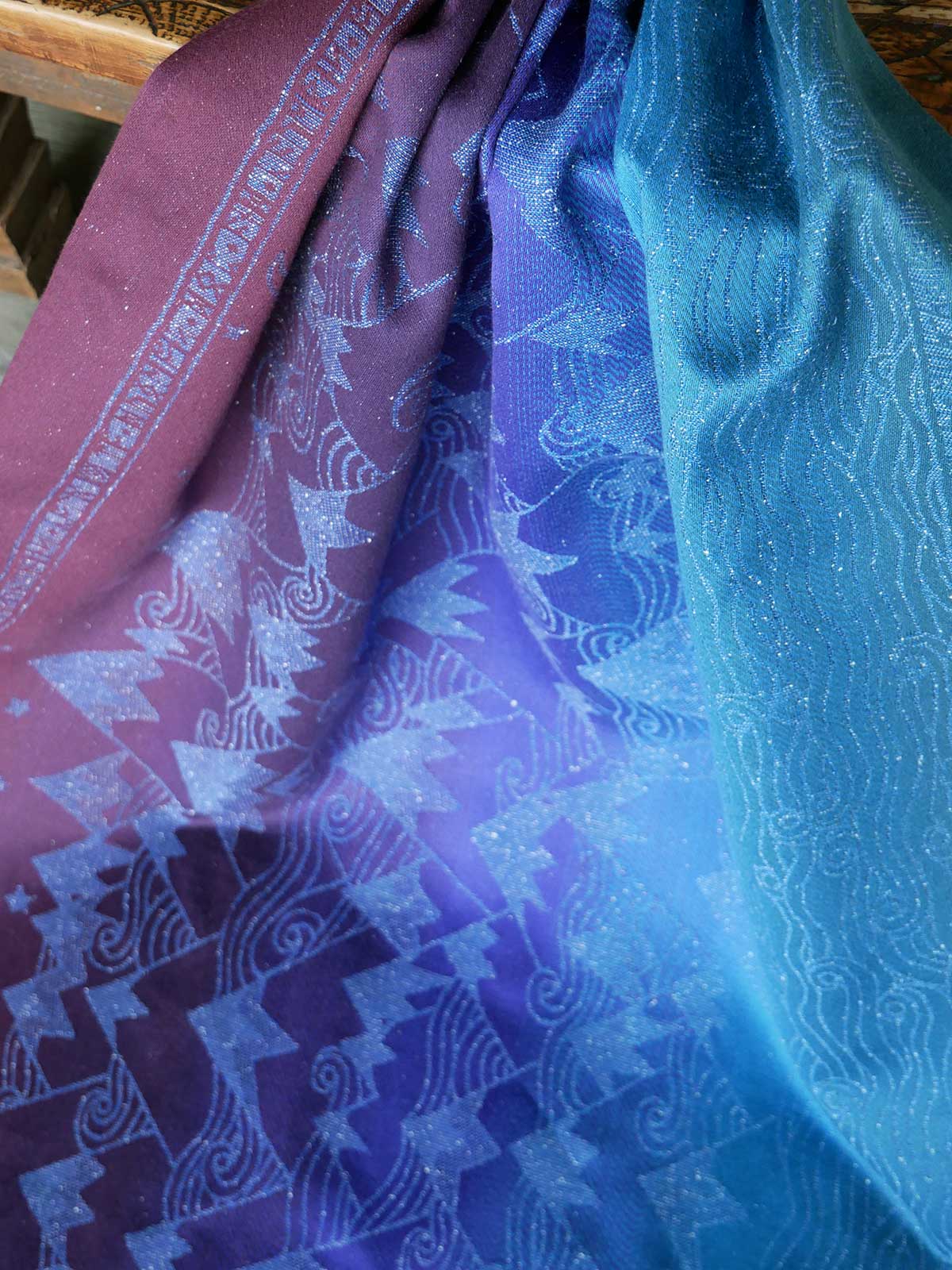 Misty Mountains Reach the Sky Fabric Pieces