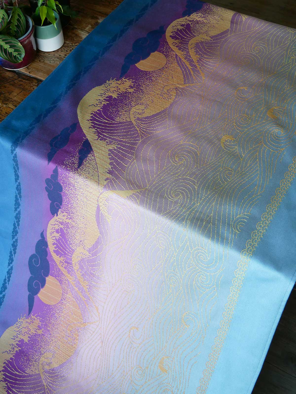 Okinami Sunset Waves Fabric Pieces