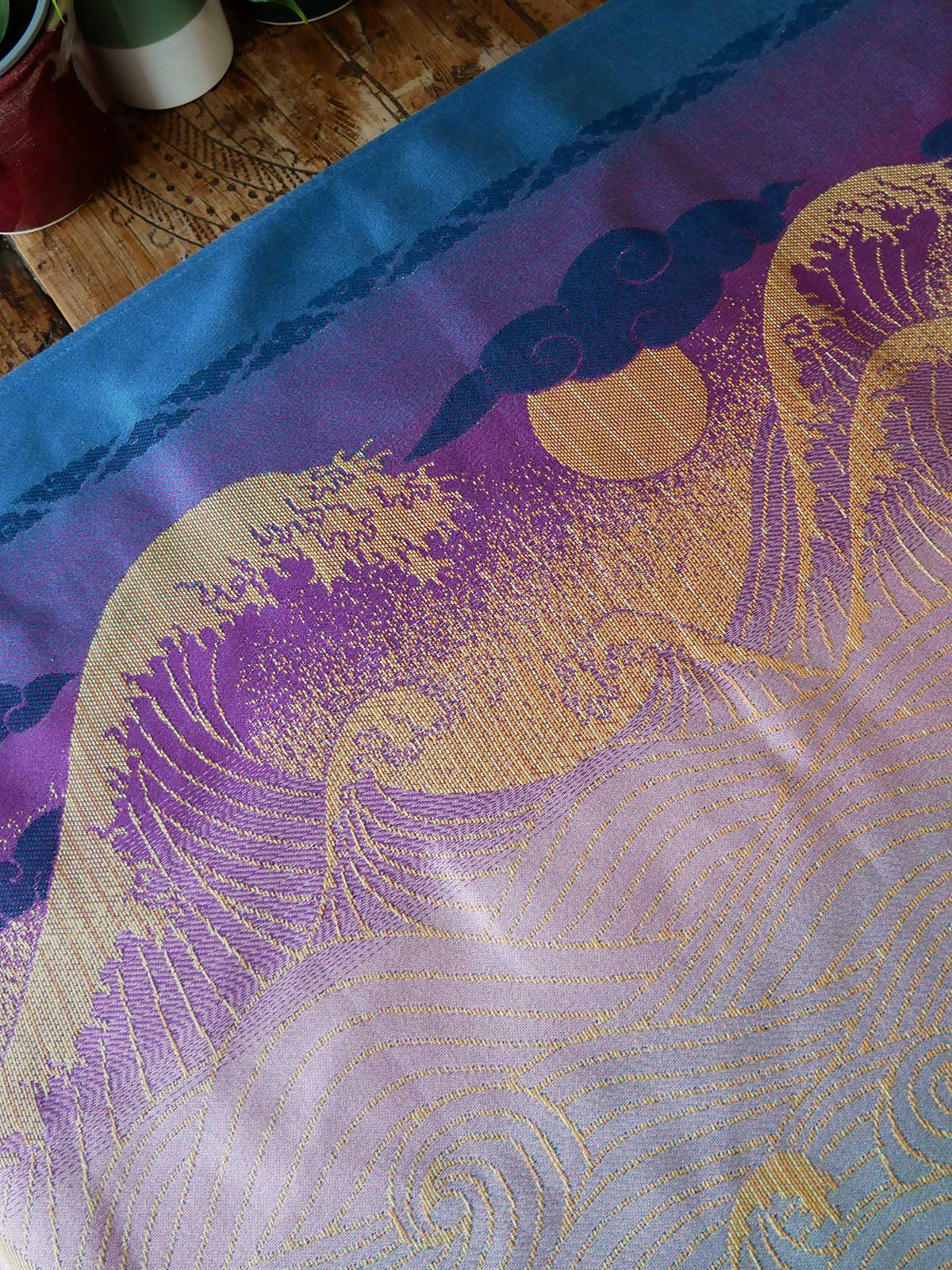 Okinami Sunset Waves Fabric Pieces