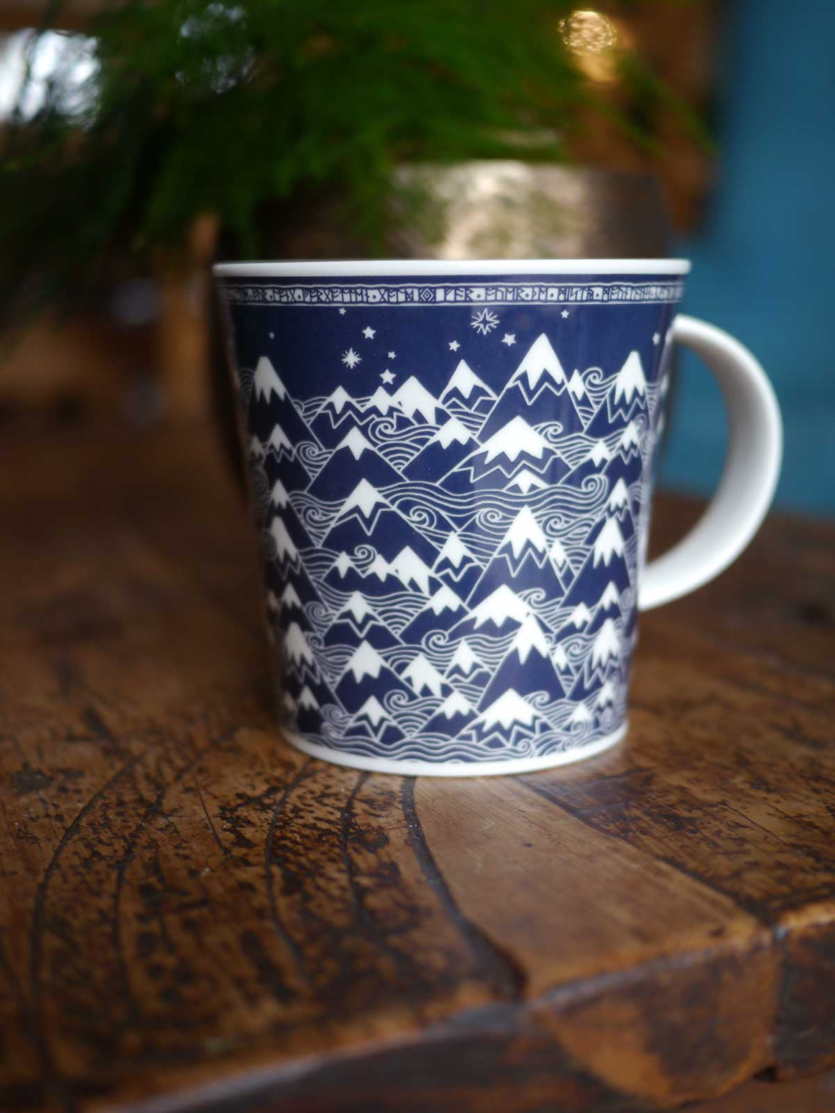 Misty Mountains Indigo Mug