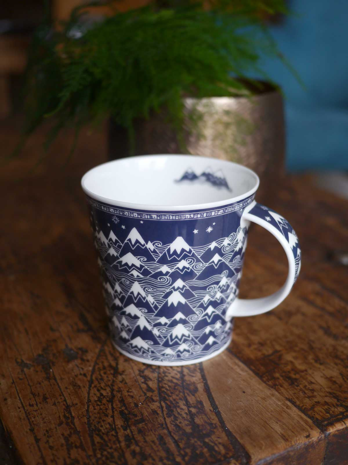 Misty Mountains Indigo Mug