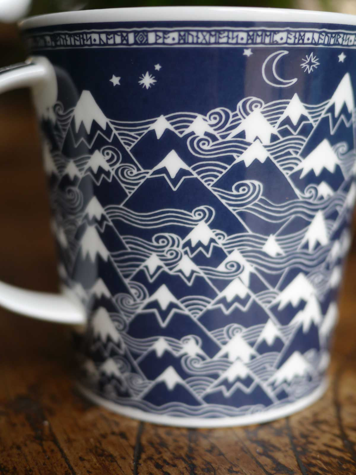 Misty Mountains Indigo Mug