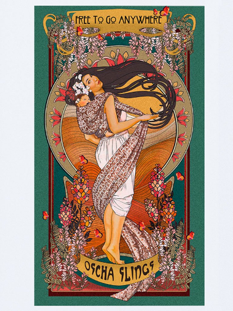 Art Nouveau Print: Free To Go Anywhere