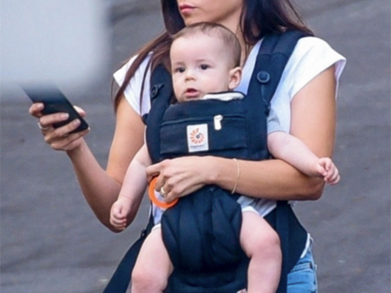 Baby Facing Forward In A Carrier