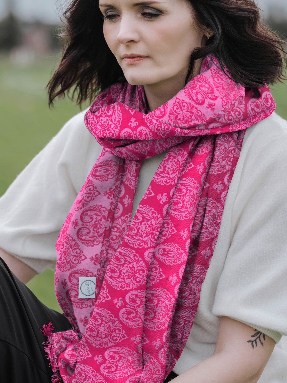 【ANDREA&co.】SCARF ART ROMPERS Mサイズ Baroque Artemisia Scarf