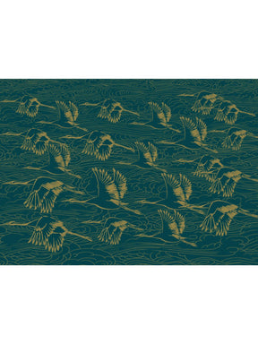 Cranes Guiding Star Brushed Cotton Throw Preorder
