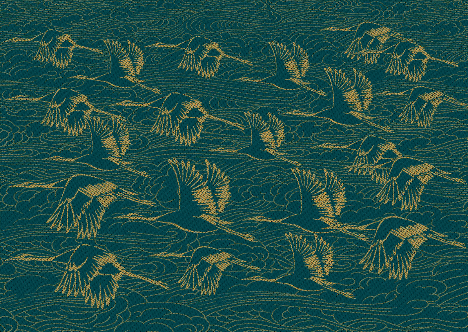 Cranes Guiding Star Brushed Cotton Throw Preorder