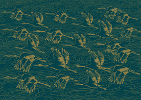 Cranes Guiding Star Brushed Cotton Throw Preorder