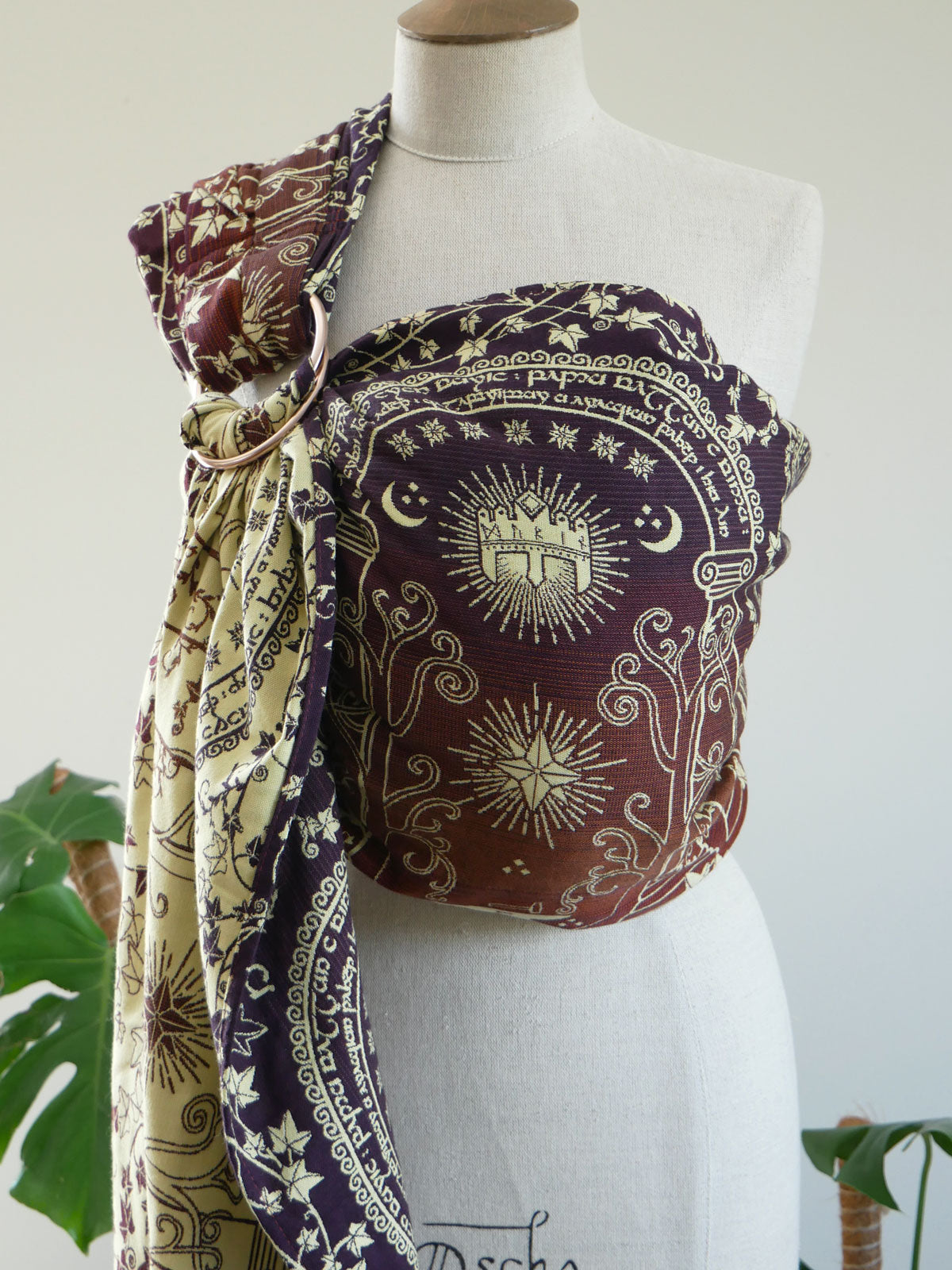 Mannequin wearing Doors of Durin Ornament Ring Sling 