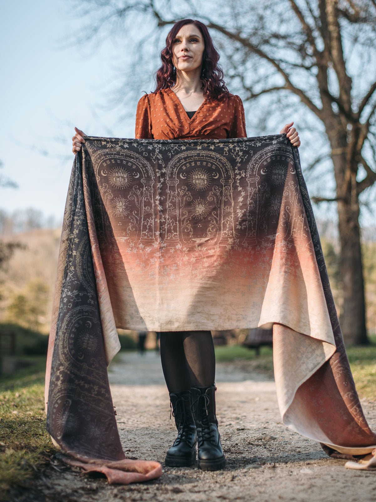 Doors of Durin Sandstone Shawl