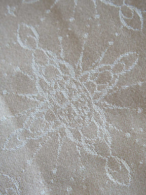 Close up of fabric with intricate pattern