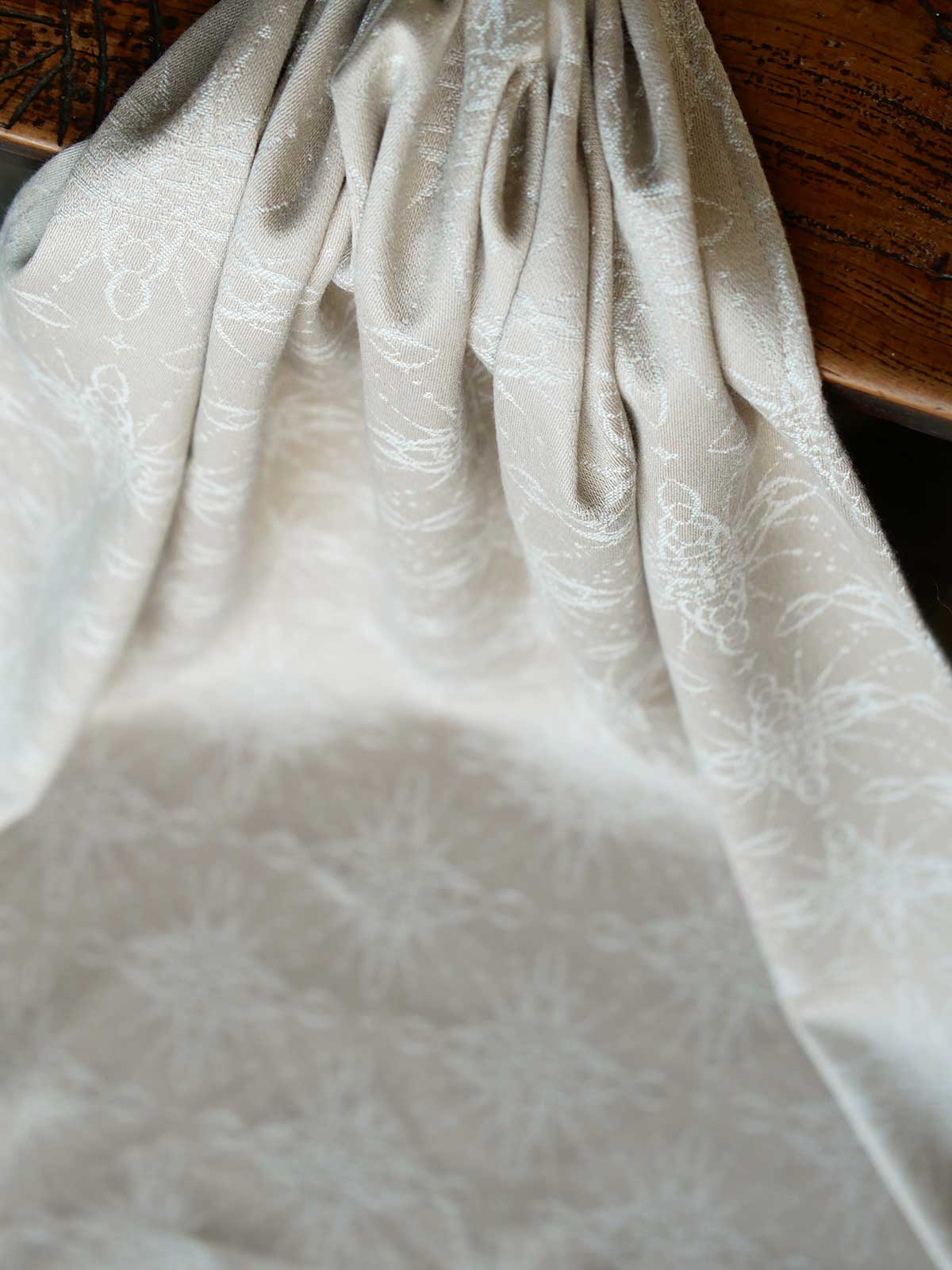 Close up of fabric with intricate pattern