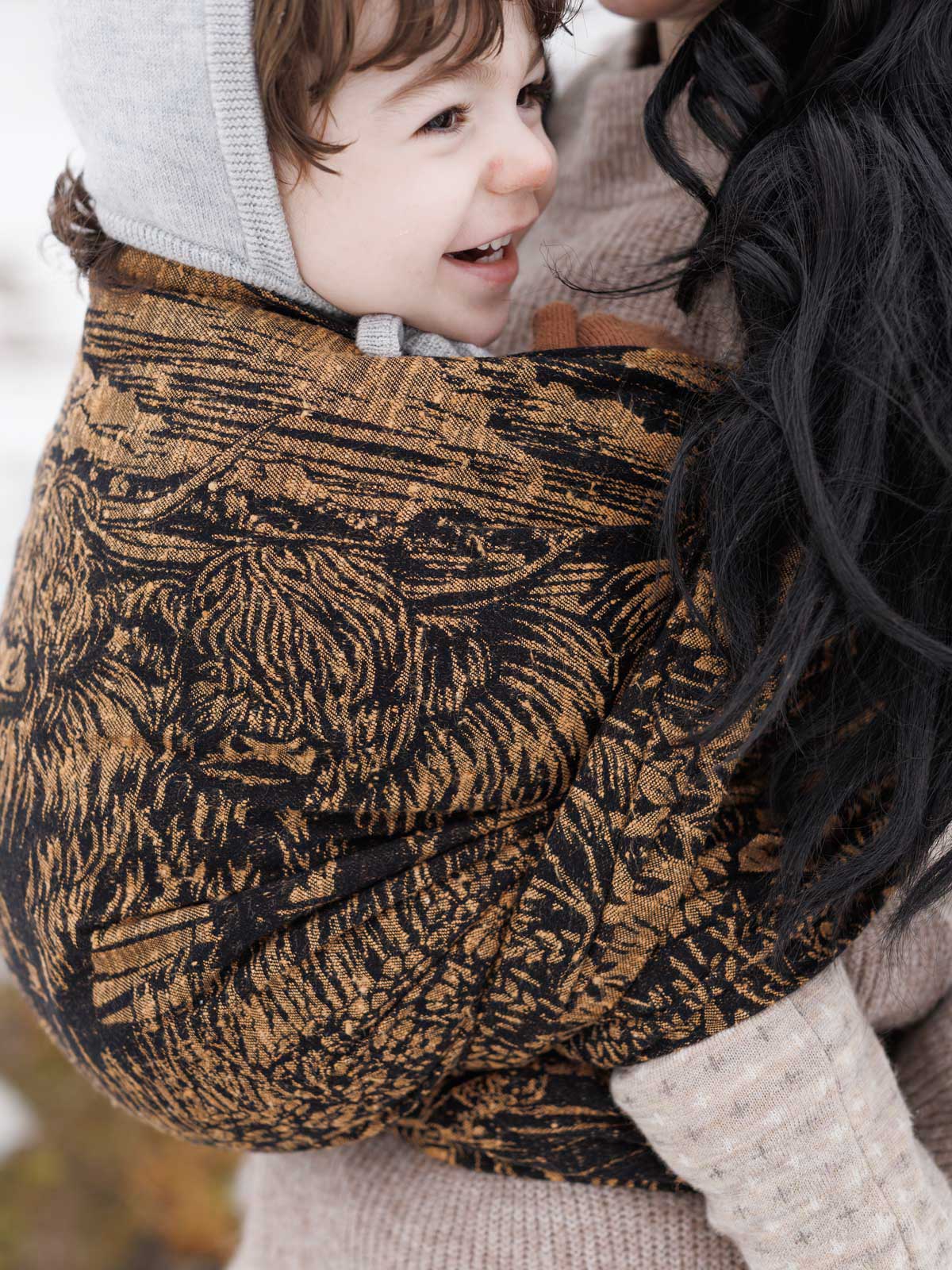 Highland Cows Rustic Baby Wrap