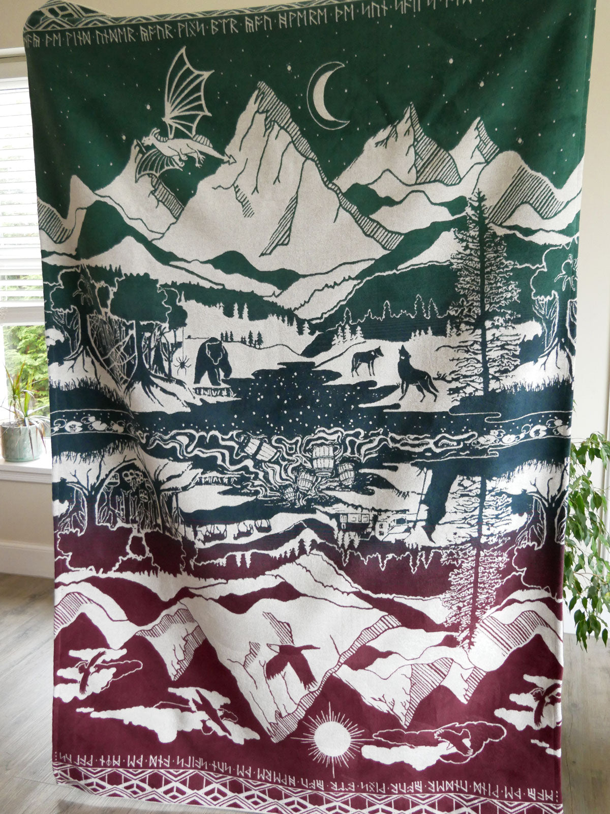 Hobbit Quest Hogmanay Brushed Cotton Throw