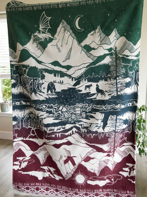 Hobbit Quest Hogmanay Brushed Cotton Throw