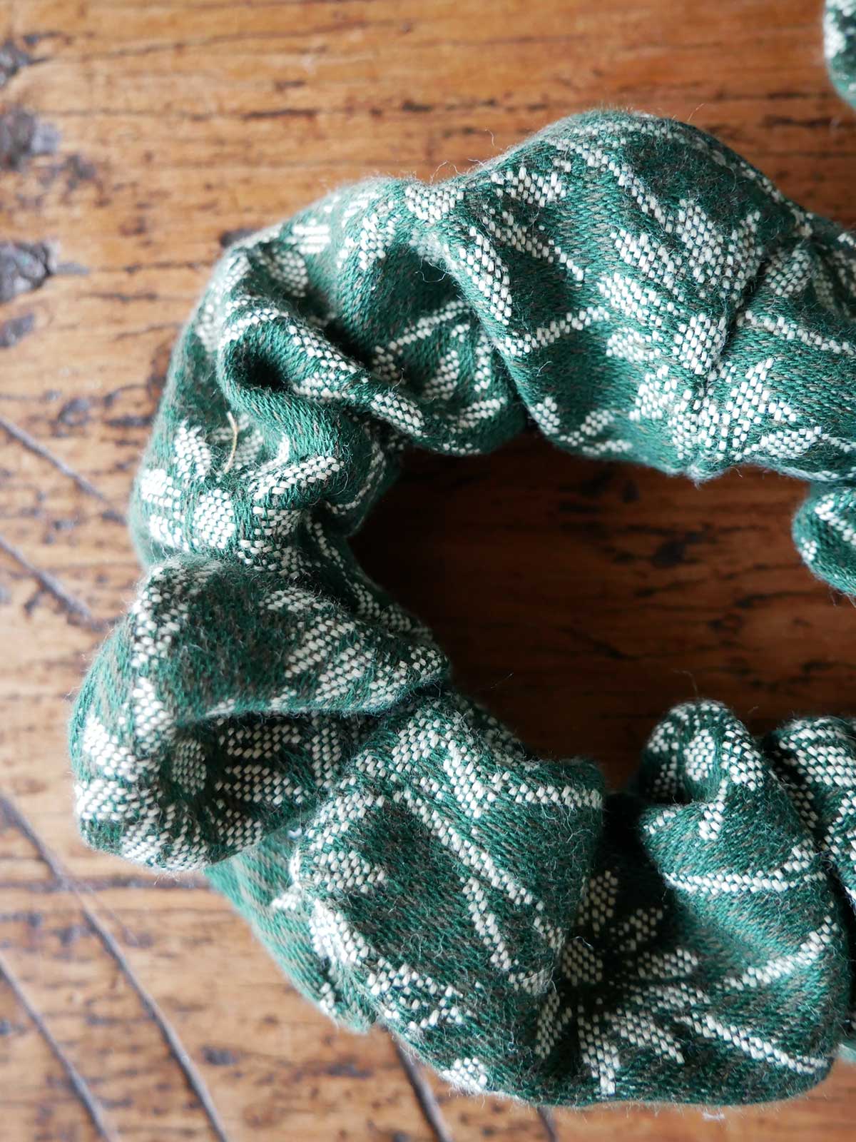 Green scrunchie.