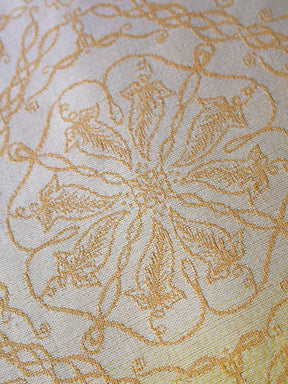 Detail of Lothlorien Sunburst fabric. 
