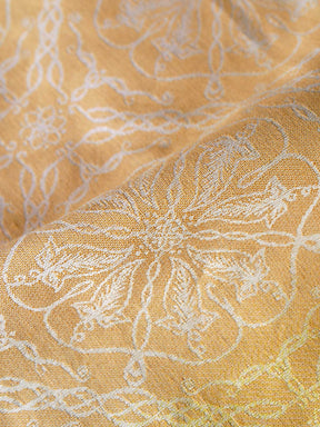 Reverse detail of Lothlorien Sunburst fabric. 
