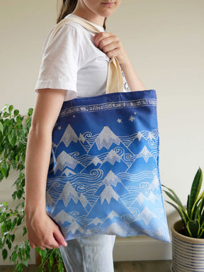 Misty Mountains Aduial Jacquard Tote Bag