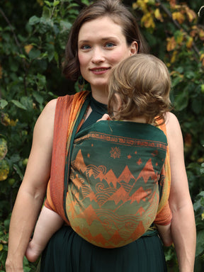 Misty Mountains Amber baby wrap