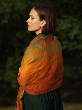 Misty Mountains Amber Shawl
