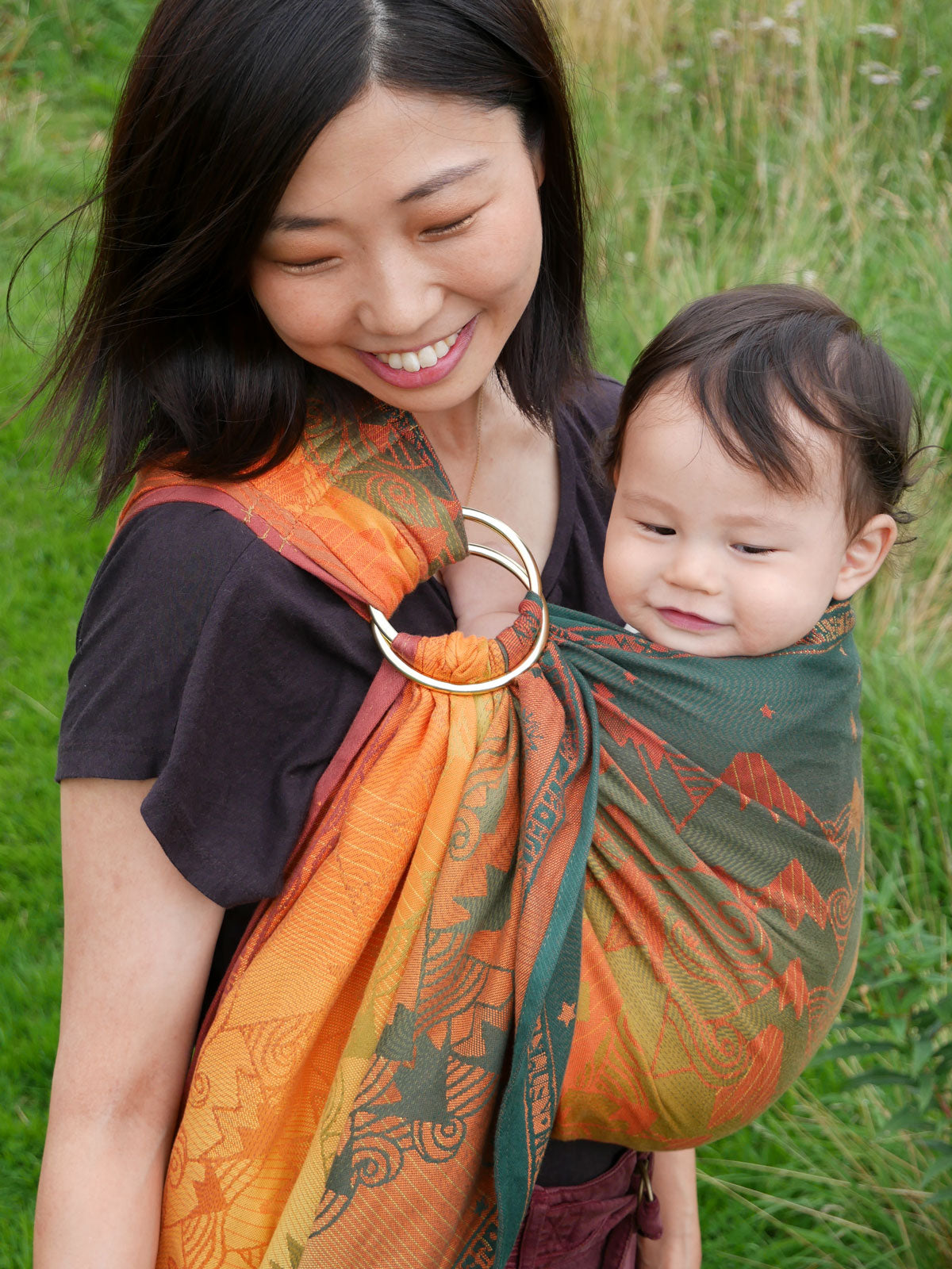 Misty Mountains Amber ring sling