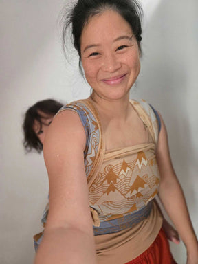 Misty Mountains Golden Sky