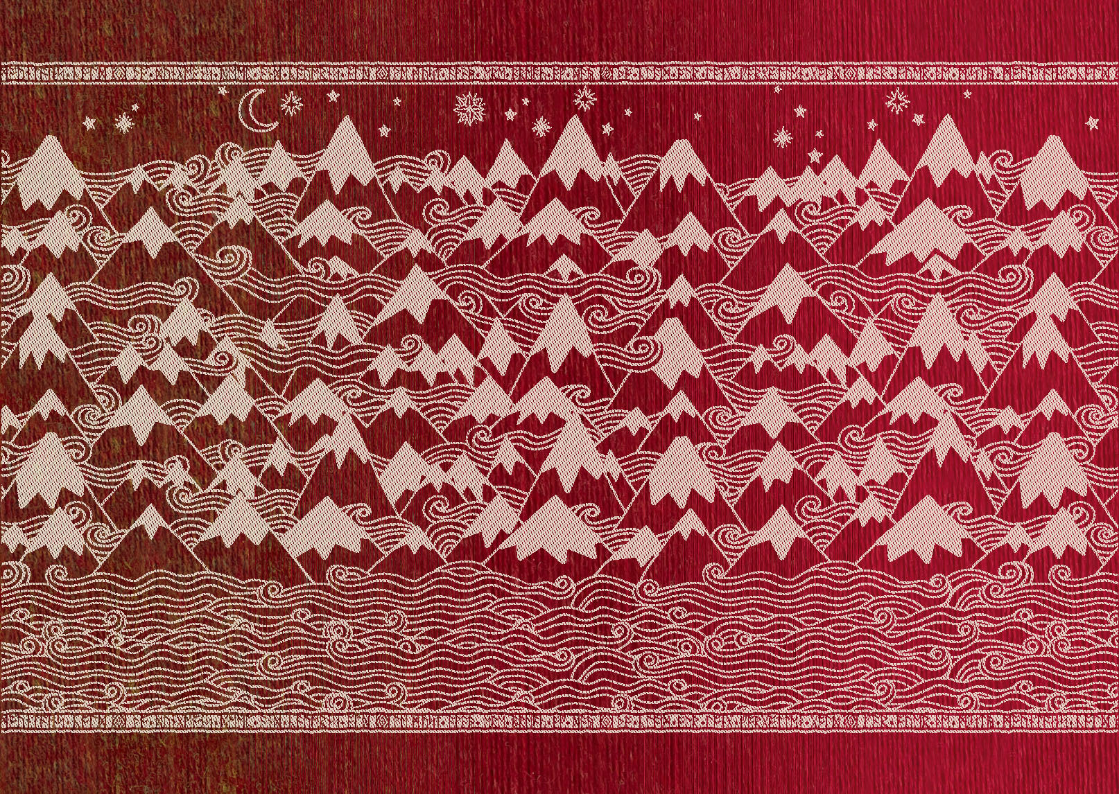 Misty Mountains Underworld Merino Throw (Woven Second) [Grade 2]