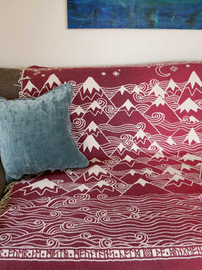 Misty Mountains Underworld Merino Throw
