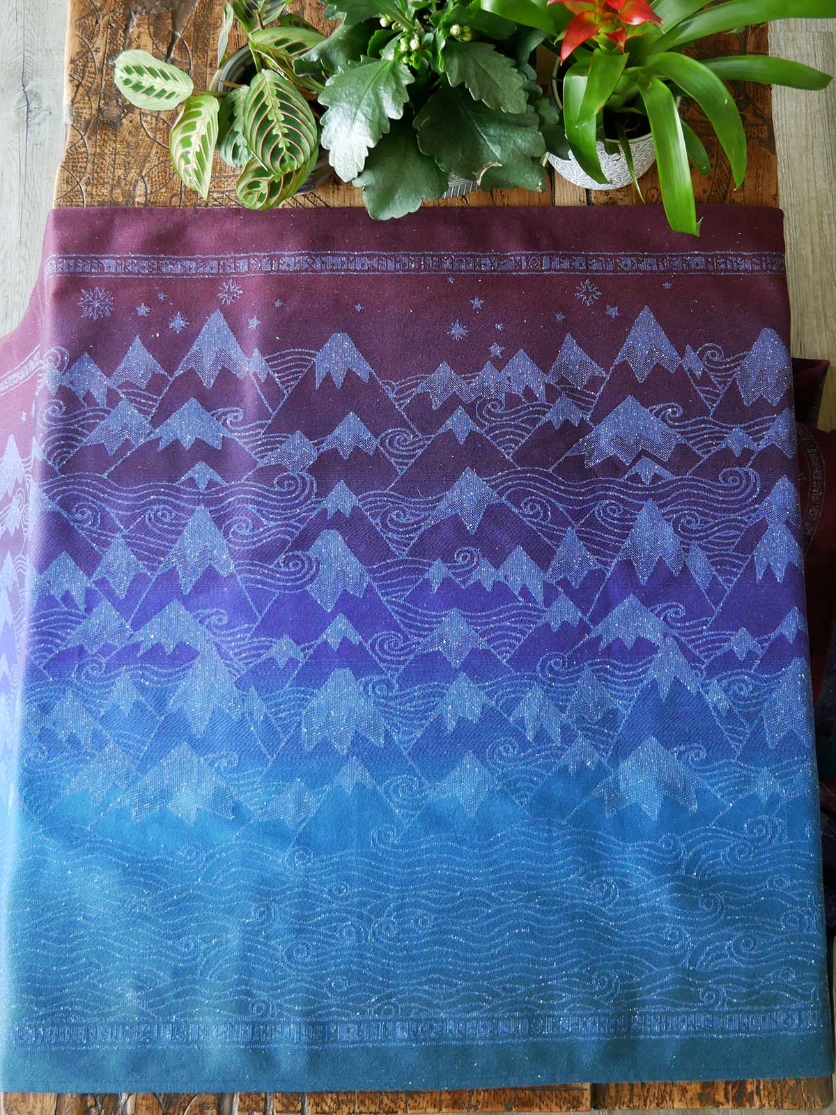 Misty Mountains Reach the Sky Fabric Pieces