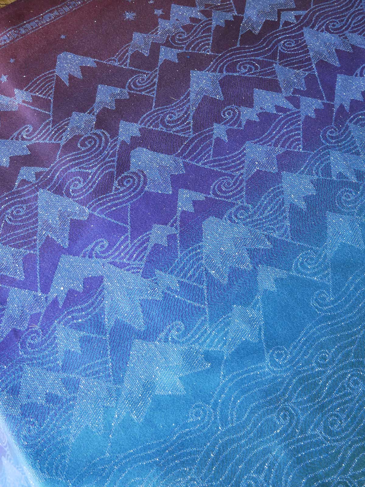 Misty Mountains Reach the Sky Fabric Pieces
