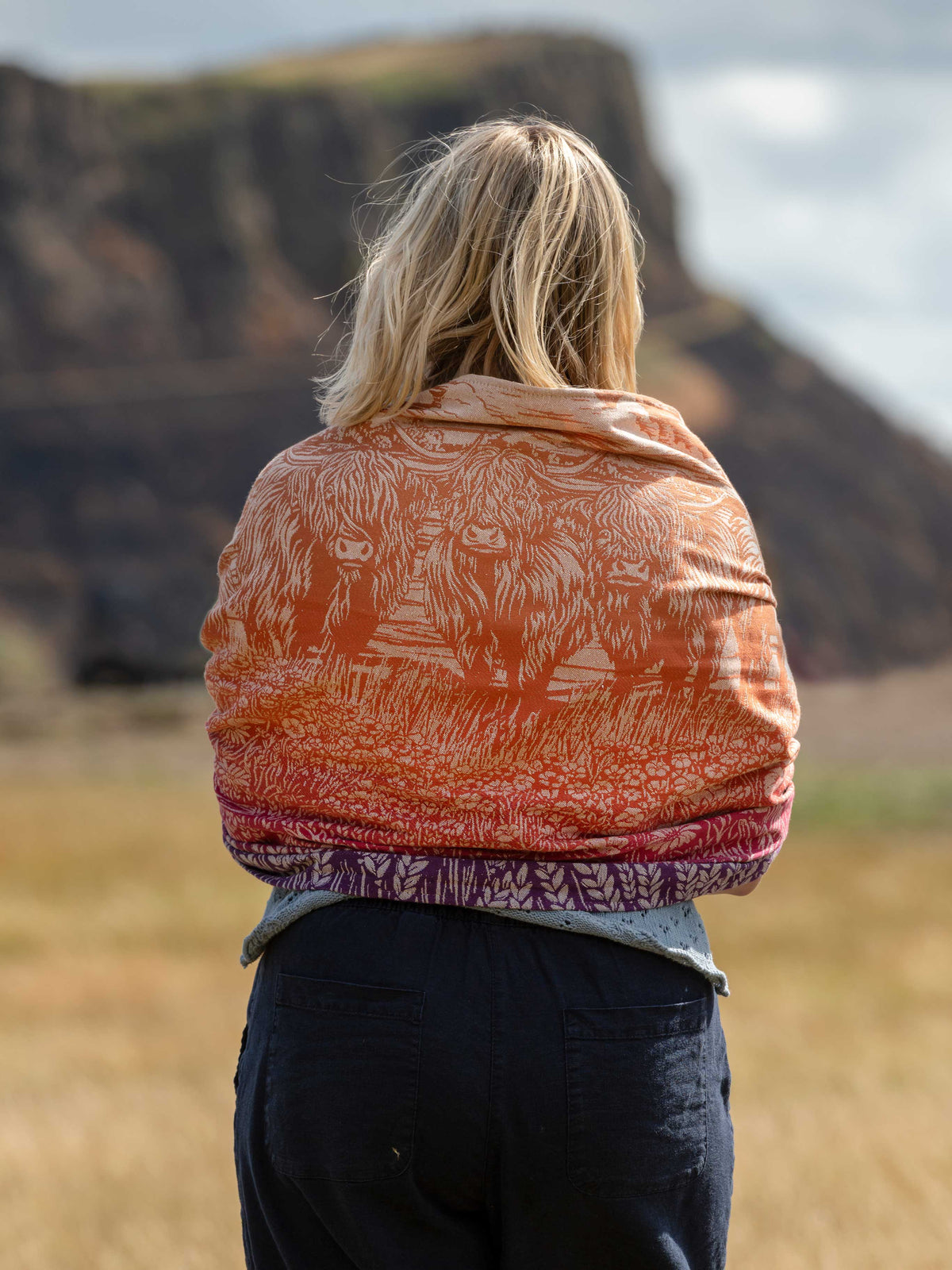 Highland Cows Bramblemoor Shawl