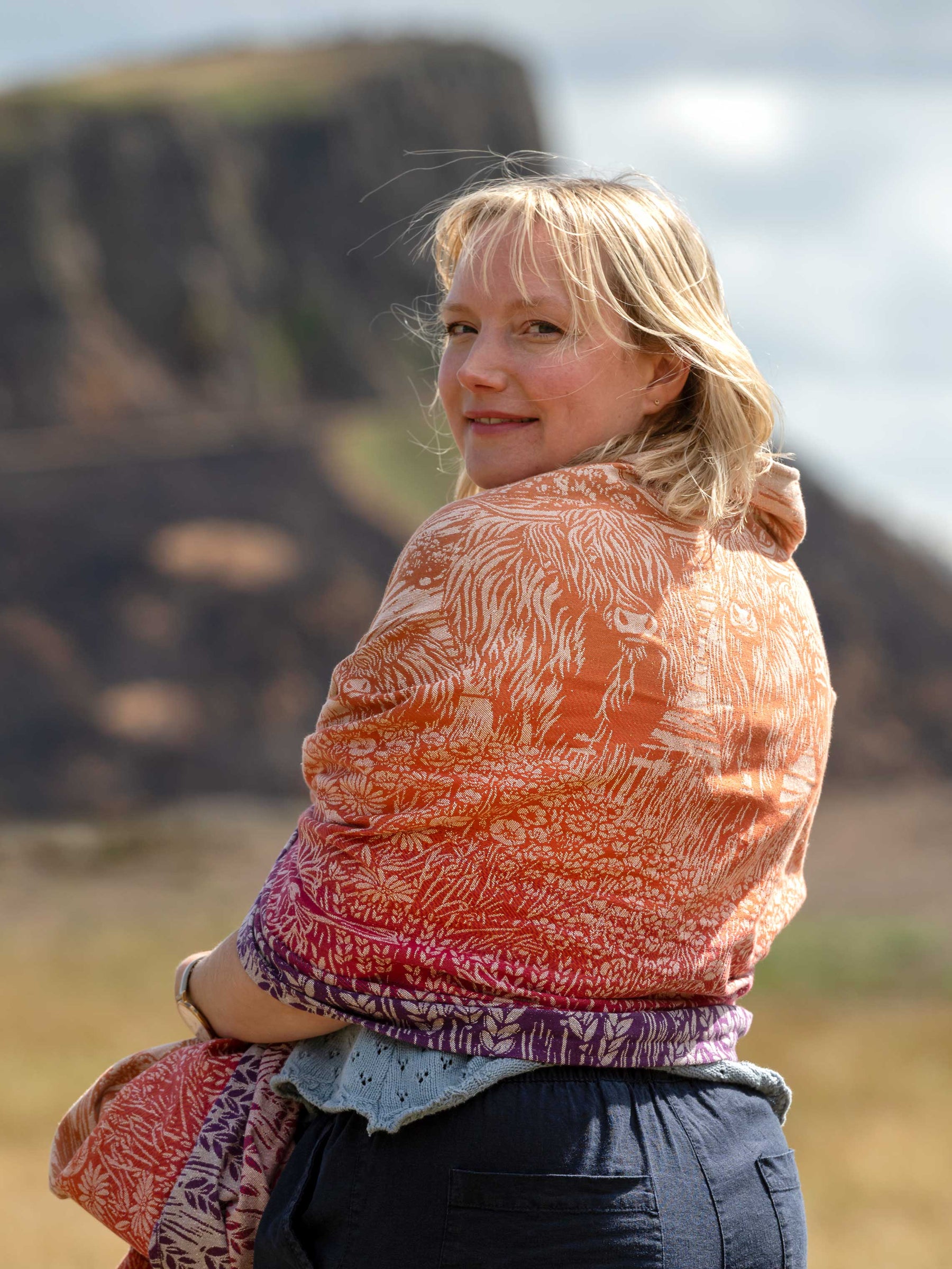 Highland Cows Bramblemoor Shawl