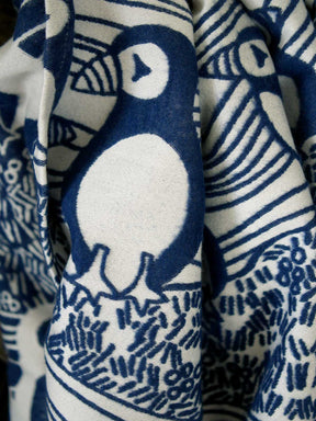 Puffins Ink Lightweight Blanket