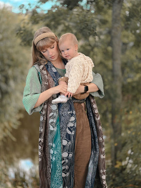 Puffins Midnight Cliffs Baby Wrap