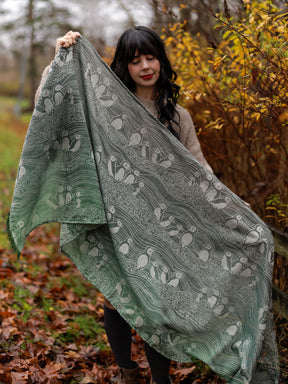 Puffins Skellig Mist Scarf (Woven Second) [Grade 2]