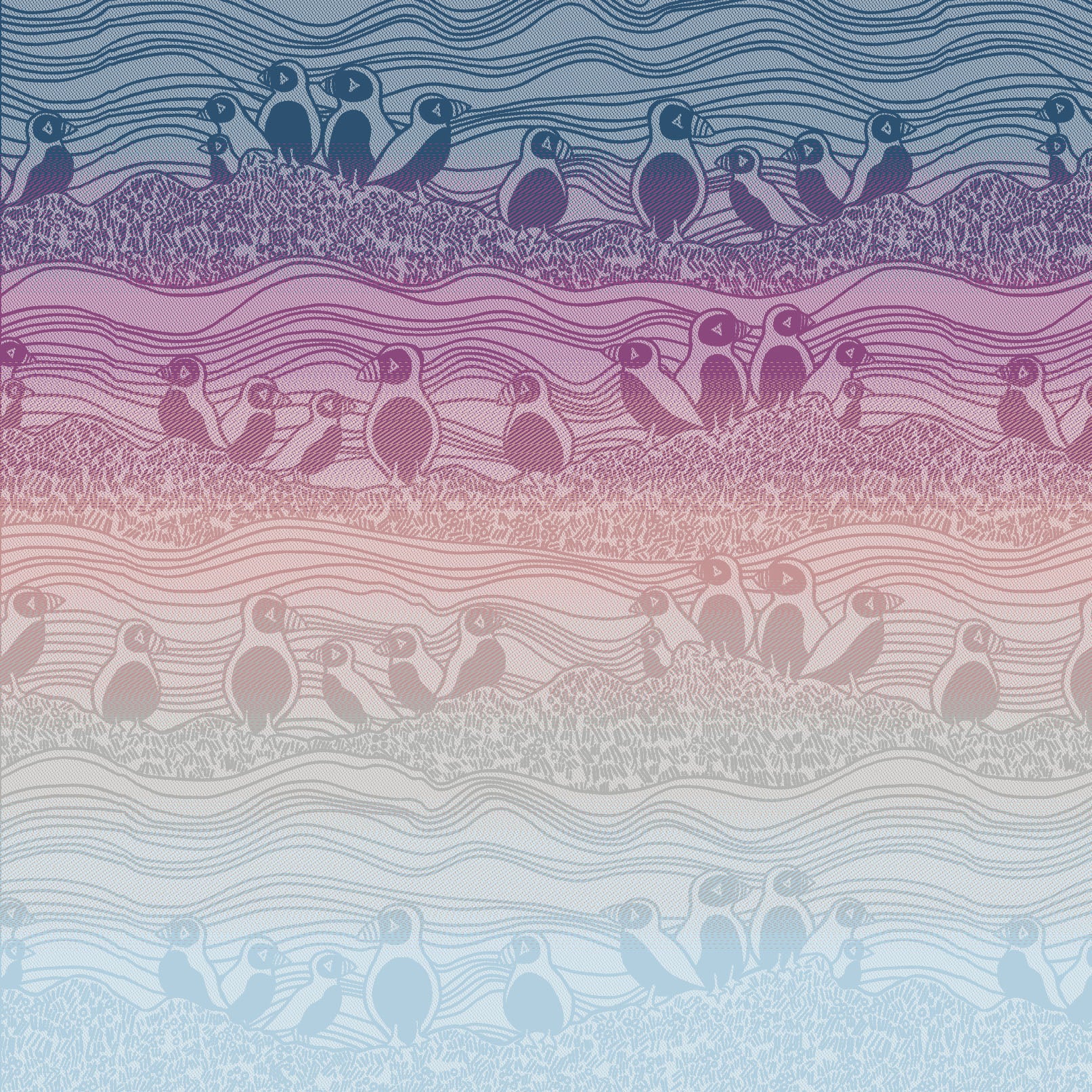 Puffins Kenai Fjords (Woven Second) [Grade 2]