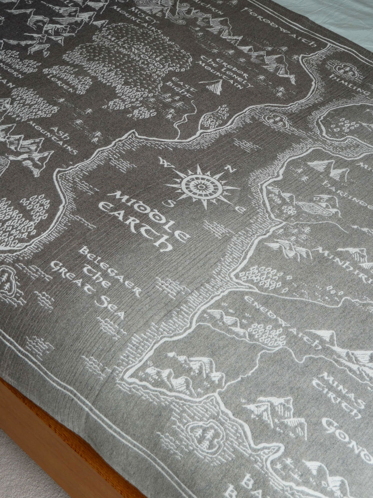 Middle Earth Map Blanket, Middle Earth Carpet, Middle Earth Fleece