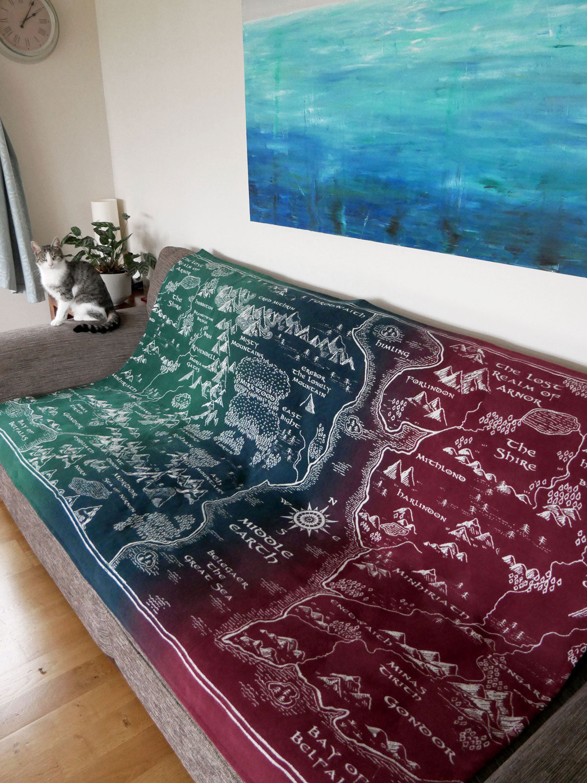 Realm of Middle-earth Voyage Brushed Cotton Throw