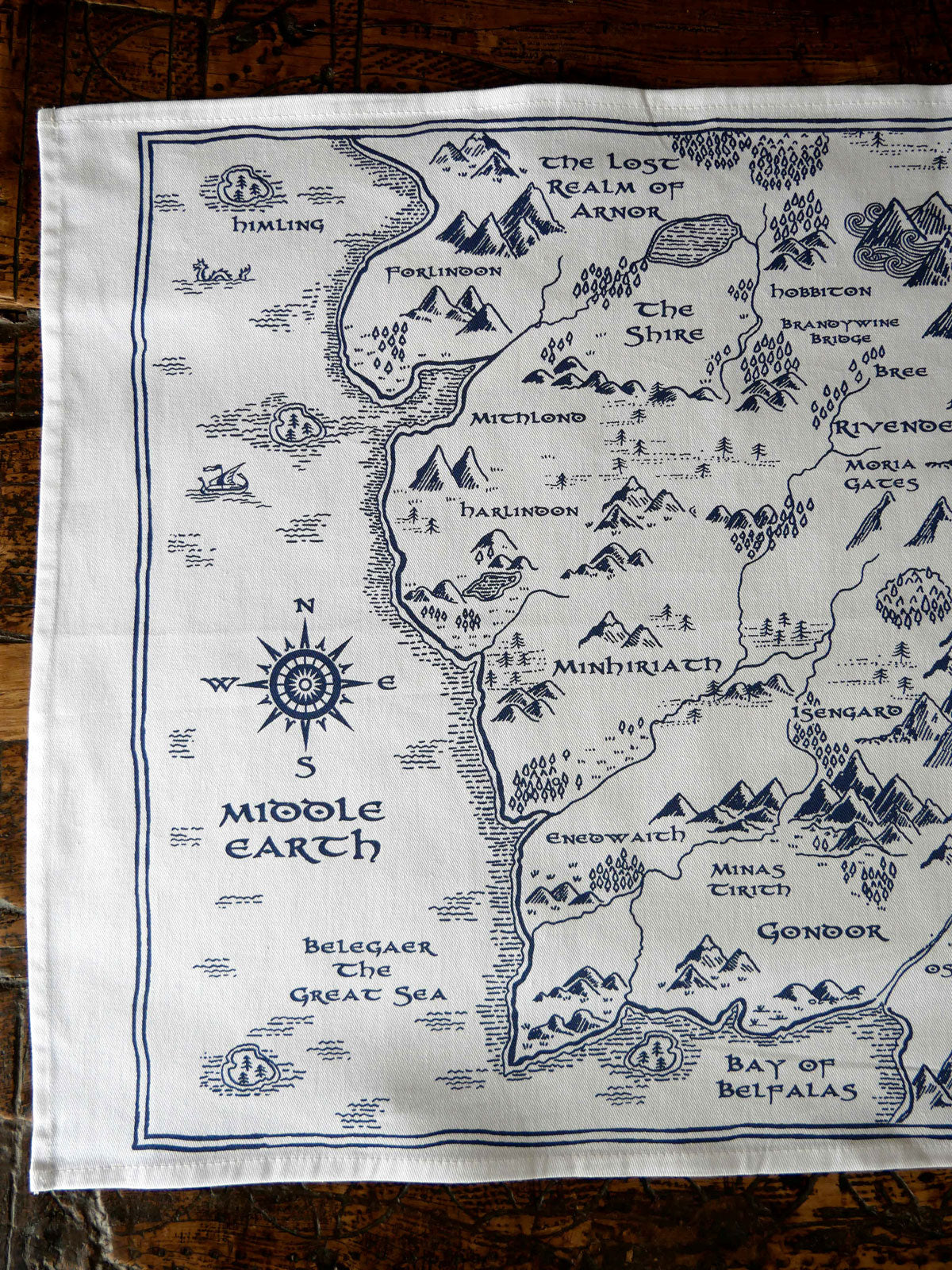 Realm Of Middleearth Tea Towel Oscha Slings
